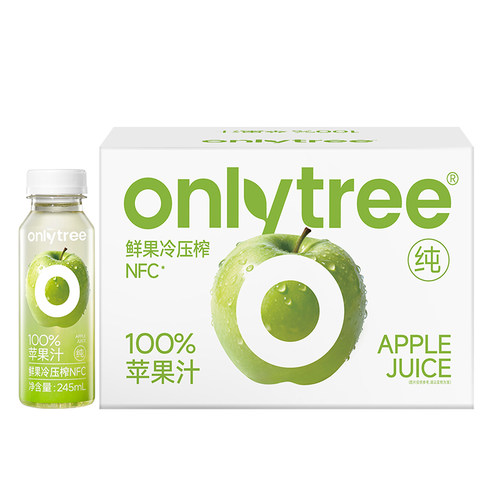 ONLYtree苹果汁245ml*10瓶