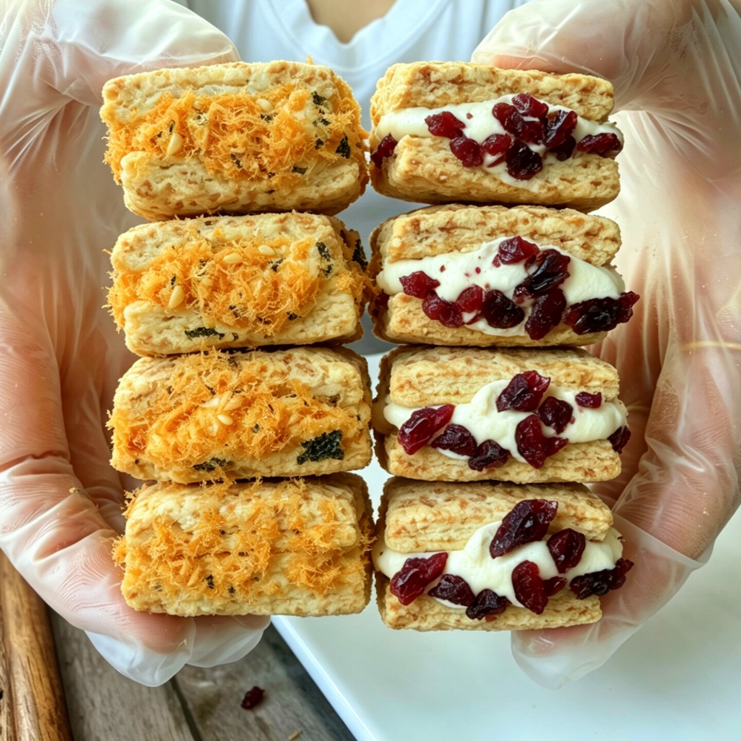 海苔肉松牛轧酥牛轧饼方块酥台湾咸蛋黄酥手工牛扎饼干夹心饼干