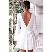 Women Sexy Summer Shirt Dresses Office Dress Long Blouse OL