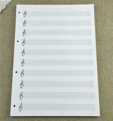 Upscale 4 hole binder can be replaced inside the sheet music sheet music notebook piano spectrum book