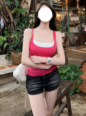小码美式辣妹y2k低腰弹力牛仔热裤女胖mmm修身显瘦包臀韩版短裤子