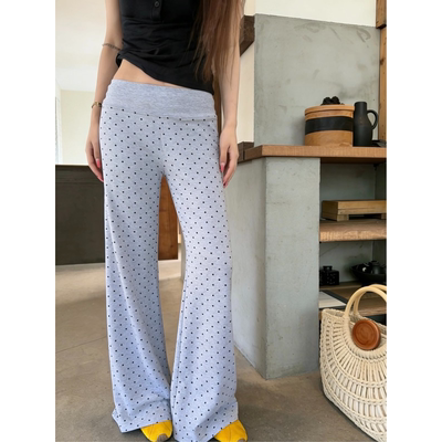 慵懒微喇休闲裤女新款洋气显瘦弹力松弛感遛弯阔腿百搭气质拖地裤