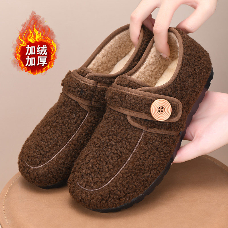 老北京棉鞋女冬季加绒保暖毛毛鞋加厚防滑豆豆鞋平底休闲妈妈棉靴,女鞋,棉鞋,淘宝优惠券,粉丝福利购,淘宝优惠卷