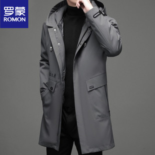 罗蒙高端羽绒服男2025秋冬季新款加厚保暖男士外套中长款男装上衣