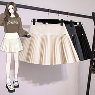 实拍大码女装秋冬新款韩版辣妹高级感A字潮流设计显瘦修身半身裙