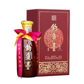 1瓶礼盒酱香型白酒 钓鱼台窖藏酒酱色53度500ml 官方直营