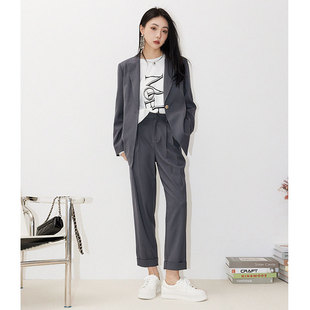 换季 翻边神裤 Bi入 一粒扣戗驳领西装 精选羊毛混纺纱 CLMX