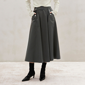 CLMX 风半裙赠送配套腰带 复古工装 时装 感垂挺莱赛尔斜纹棉面料