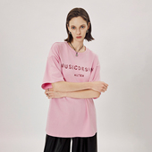 复古BF风圆领印花短袖 CLMX 高支全棉双纱面料高质感柔软 廓形T恤