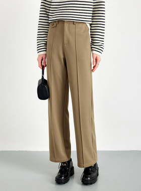 CLMX潇洒随性 高级优雅的INS风典范 “筷子腿”百搭INS风直筒西裤