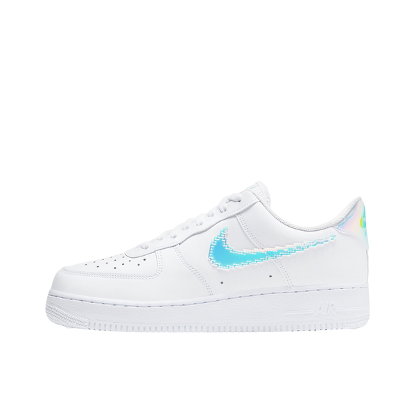 耐克nike air force 1 af1彩虹像素 镭射休闲板鞋 cv1699-100-002