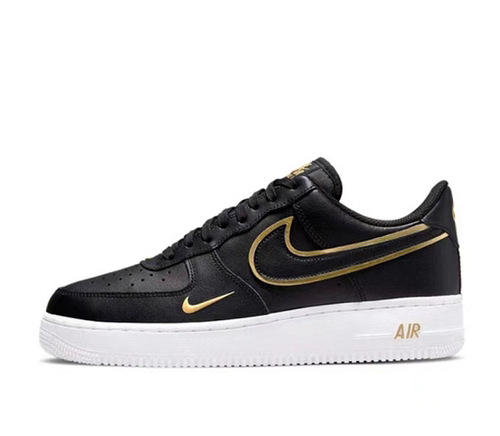 nikeaf1白黑金双钩板鞋