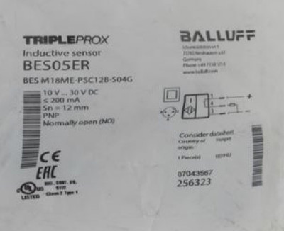 原装BALLUFF巴鲁夫传感器BES M18ME-PSC12B-S04G BES05ER接近开关