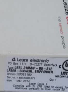 原装劳易测Leuze传感器 LSEL 318M/P-B5-S12 50083180