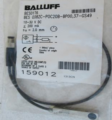 原装BALLUFF巴鲁夫传感器BES Q08ZC-POC20B-BP00,37-GS49接近开关