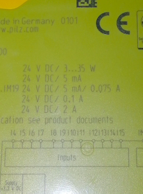 PNOZ mm0p 24VDC（772000） Pilz 皮尔磁  772100 772001 772002