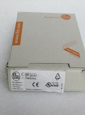 原装正品全新德国易福门IFM传感器 OBF500 现货OBF500