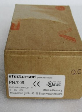 原装正品全新德国易福门IFM压力开关 PN7006 现货