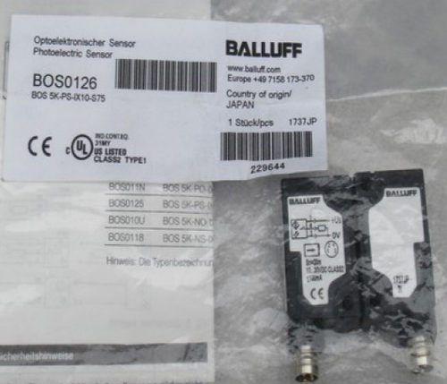 原装BALLUFF巴鲁夫传感器BOS 5K-PS-IX10-S75 BOS0126接近开关