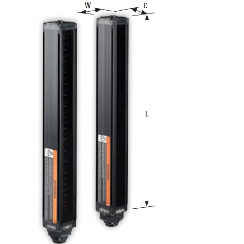 邦纳超高精度测量光幕MAHE6A/13A/19A/26A,MAHR6A/13A/19A/26A