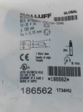 原装BALLUFF巴鲁夫传感器BCS M18BBG2-PSC15H-S04KBCS00LM