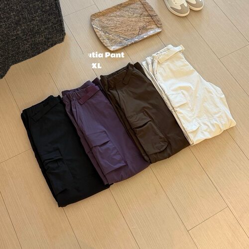 2026新品 leutia pant 刺绣logo 情侣款带腰带长裤简约百搭长裤