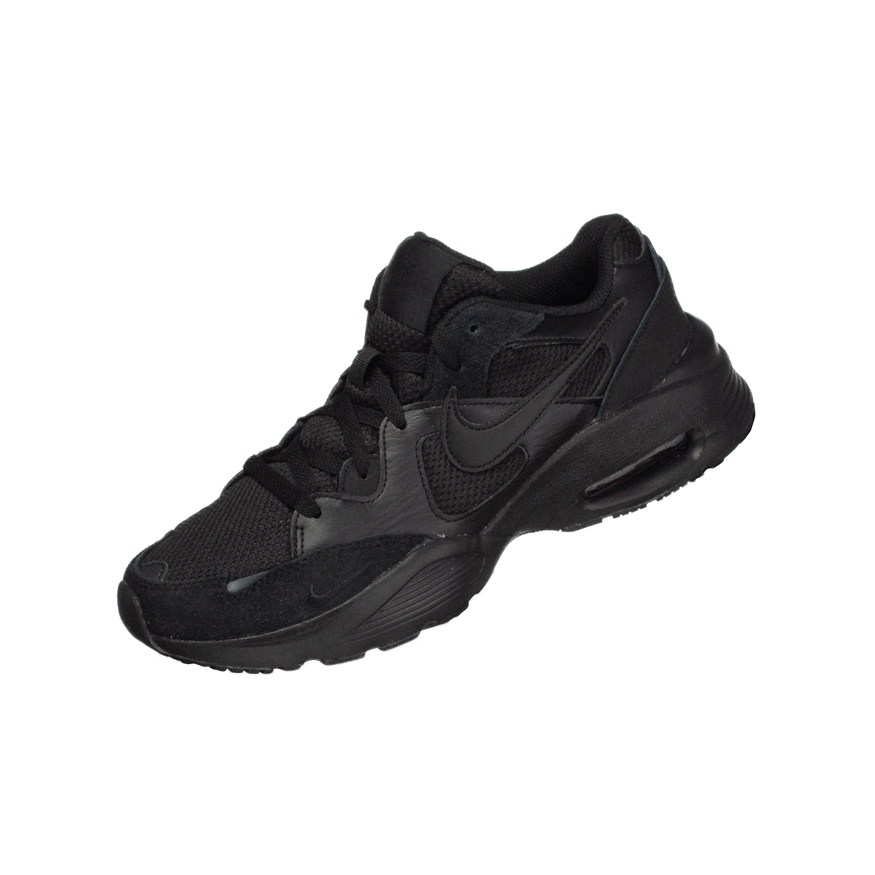 NIKE AIR MAX FUSION 舒适运动低帮休闲跑步鞋纯黑 CJ1670-001