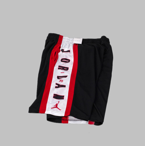 JORDAN AIR RISE 大魔王篮球运动涤纶字母系带短裤 924567-010
