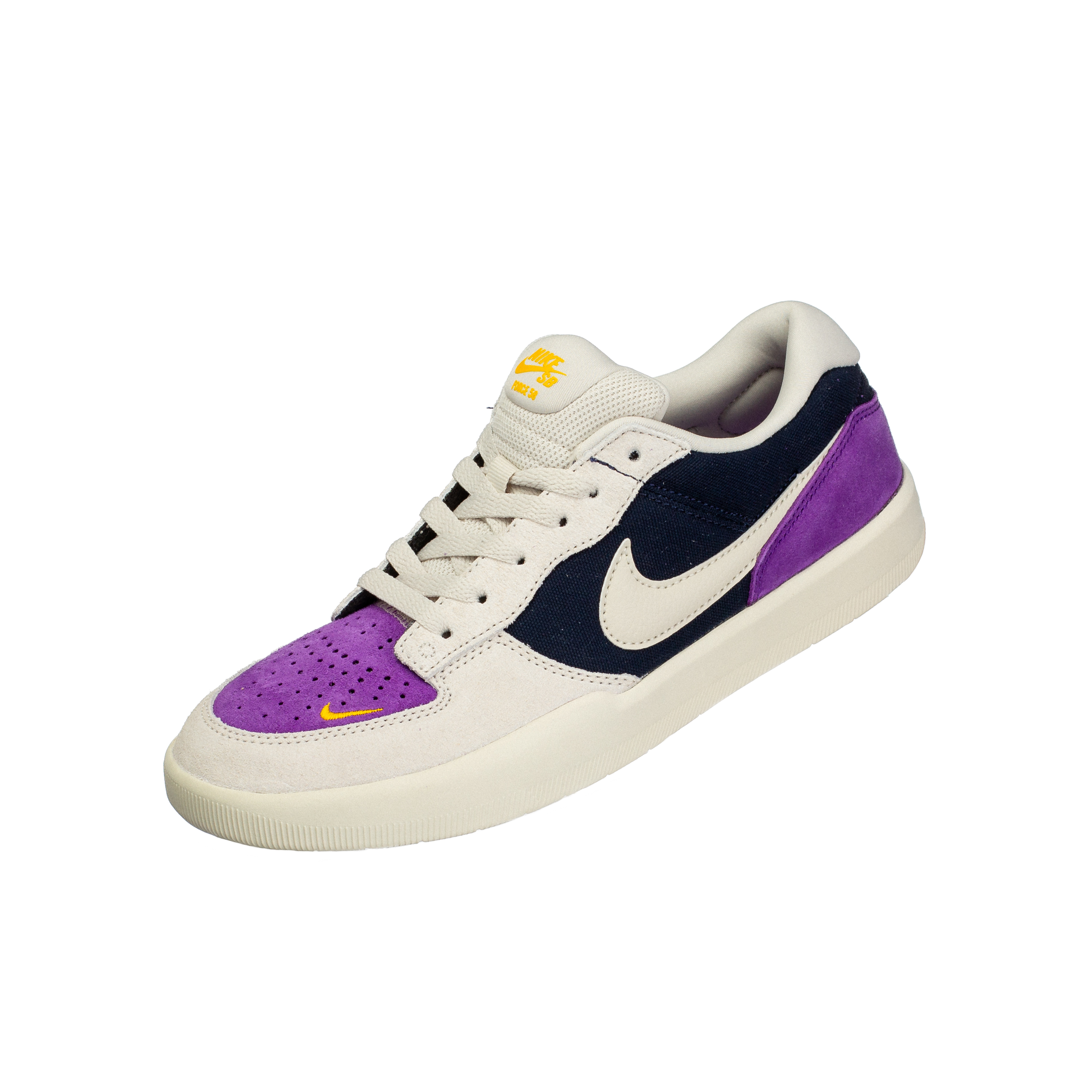 NIKE SB FORCE 58 舒适百搭透气低帮滑板鞋男款白紫DV5477-403