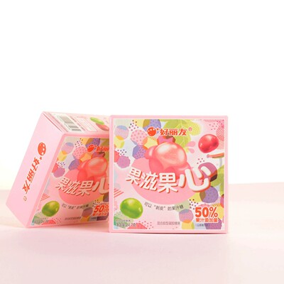 好丽友果滋果心剥皮果汁软糖