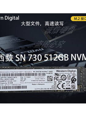 WD西数NVMe固态硬盘SN730 SN720 SN530 PCIe 三星9A1 981a 990pro