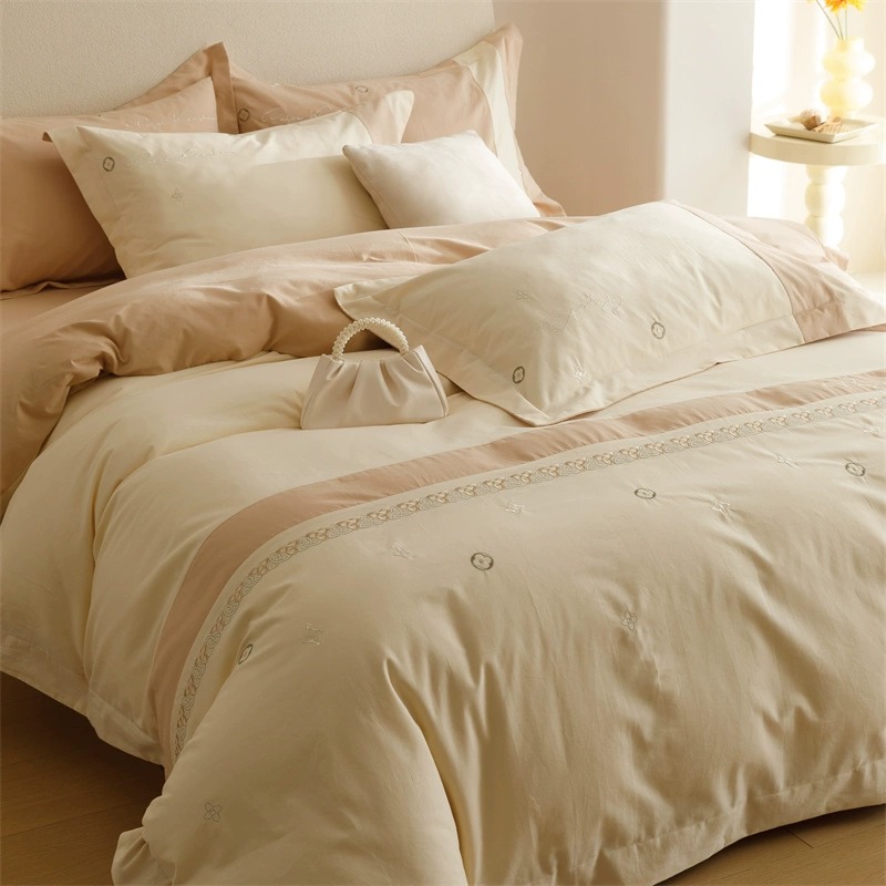 四件套纯棉磨毛轻奢不掉毛不起球