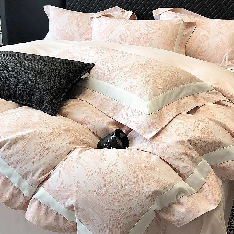 高端A类200支长绒棉磨毛四件套全棉加厚床单被套秋冬纯棉床上用品