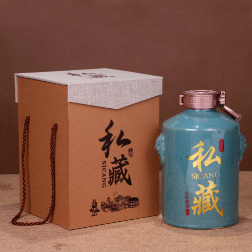 燃春五斤酒坛礼品盒包装全套订制