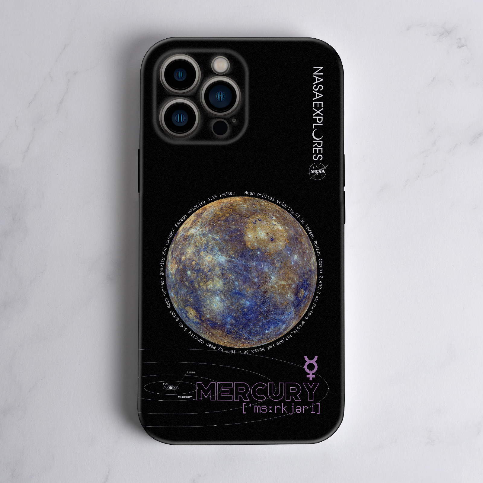 太阳系水星手机壳情侣适用IQOONEO10液态硅胶苹果16Promax个性创意小米15iPhone新款NASA周边华为MATE70红米