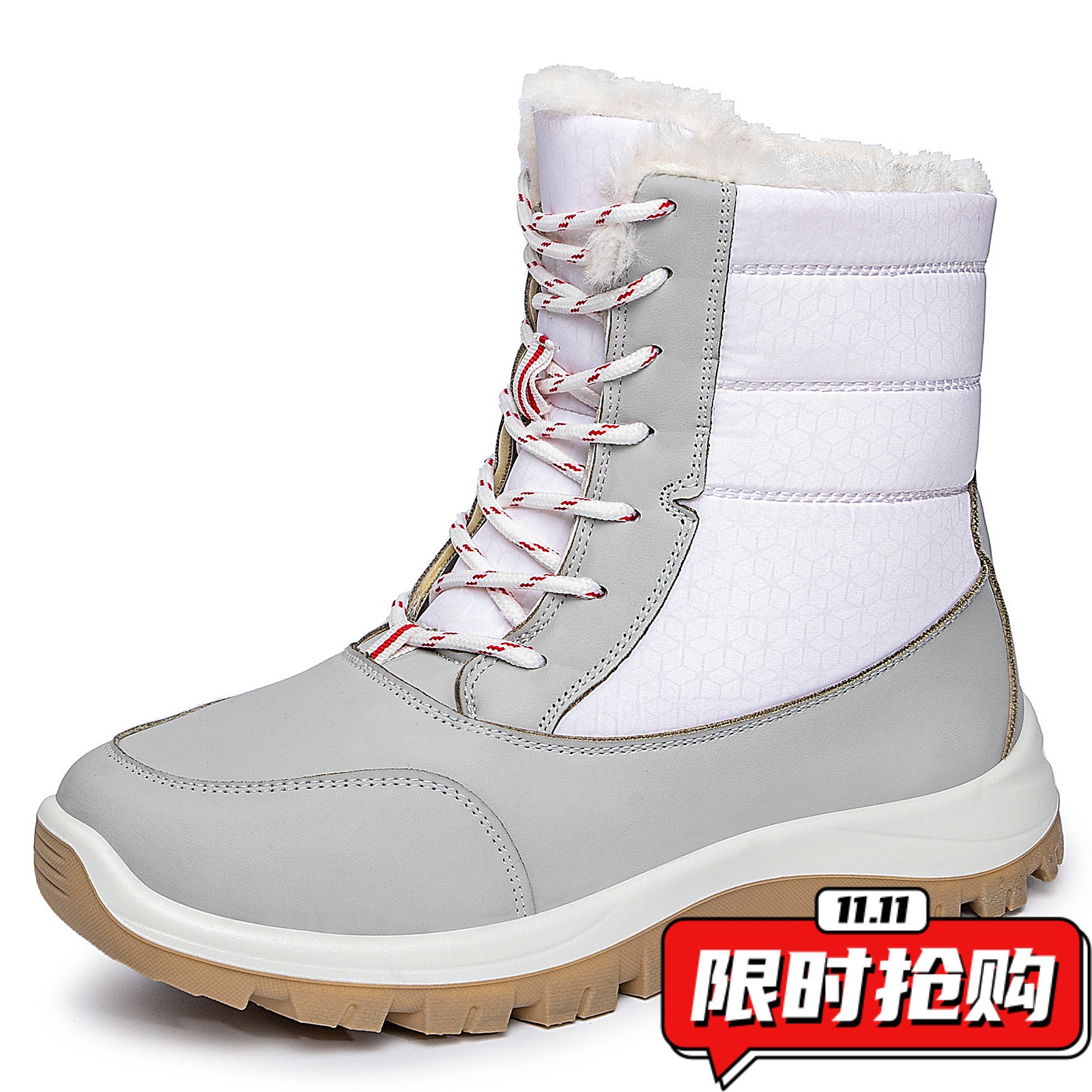 棉靴女聚氨酯长筒靴大码女靴高帮保暖棉鞋防寒雪地靴舒适长靴ZX99