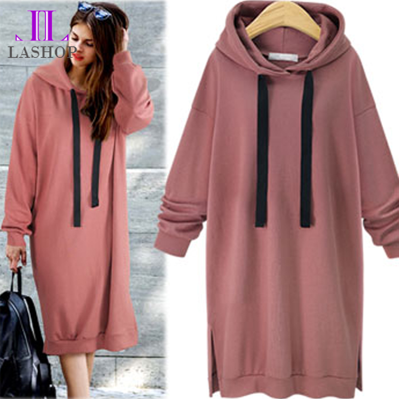 Winter women sports long sweater hooded thick cloth coat ins在类目 女装/女士精品, 大码女装中 - 来自Buy2taobao.com提供专业的淘宝代购服务