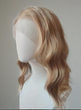 【手勾cos假发】13×4大蕾丝Cos表演 欧美男主 深金色 短卷发长发