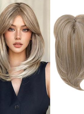 逼真-简单-好用-假发片 八字隐形无痕 欧美长补发片 发夹接发片