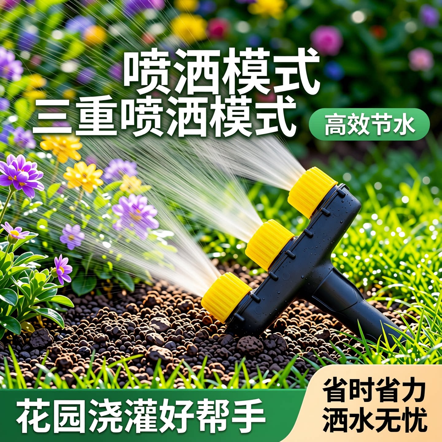 浇水喷头浇花洒水水枪淋菜神器图片