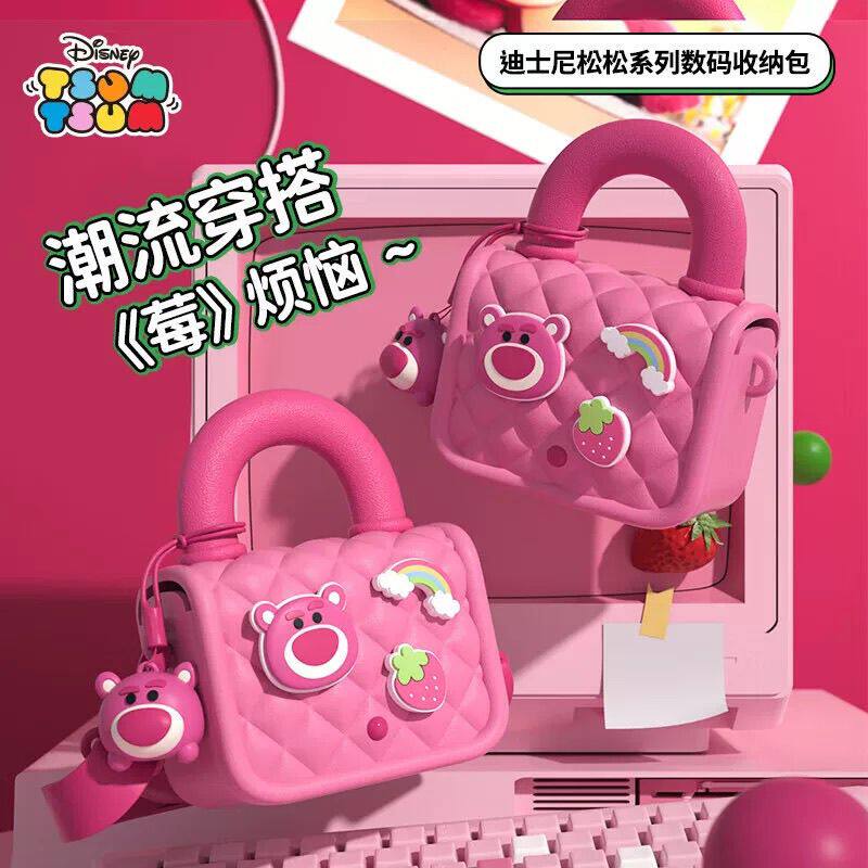 2025新款儿童斜挎包小女孩包包草莓熊可爱精致手提单肩包生日礼物