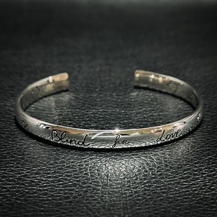 情侣手镯 爱无畏眼心花鸟时尚 ROCKAGE纯银S925Blind love无畏