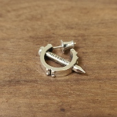 S925纯银Black Luxurious铆钉朋克个性 摇滚风耳钉耳环耳夹