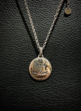 无畏的爱花鸟纯银925项链