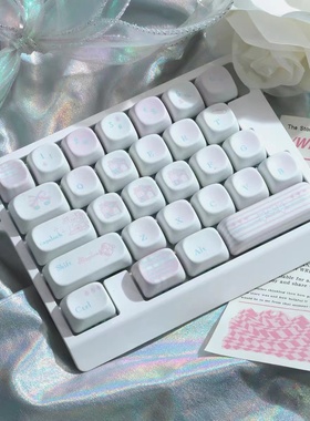 ZUOYA HE30女生打瓦小键盘磁轴瓦罗兰特可爱女生单手游戏键盘