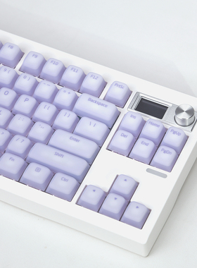 狼派CIY Nogi喏叽硅胶键帽透光软萌少女粉多巴胺配色原厂PBT键帽