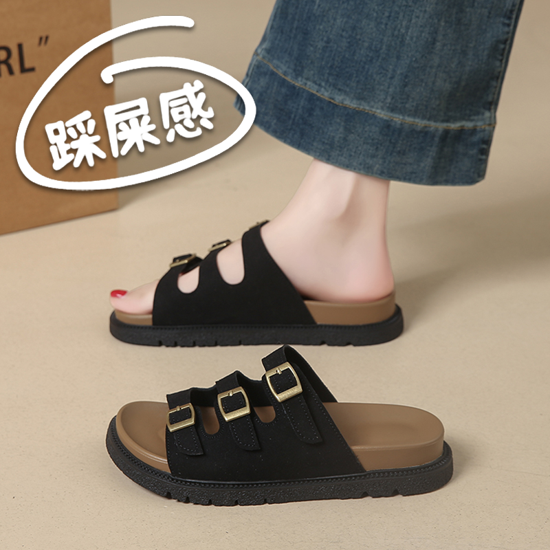 达夫妮勃肯拖鞋女夏季一字拖休闲