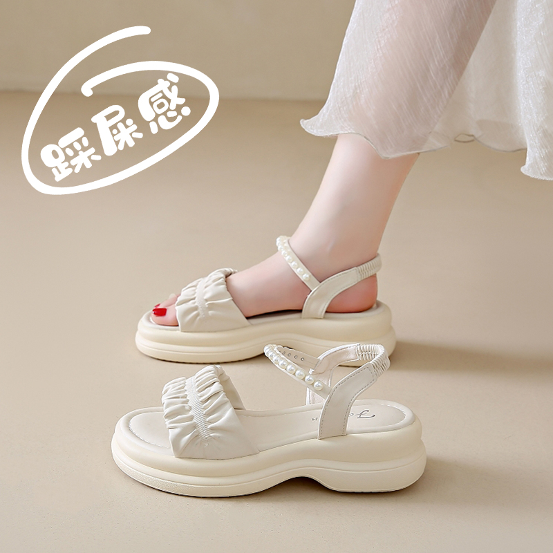 踩屎感踩屎感学生凉鞋女夏季新款