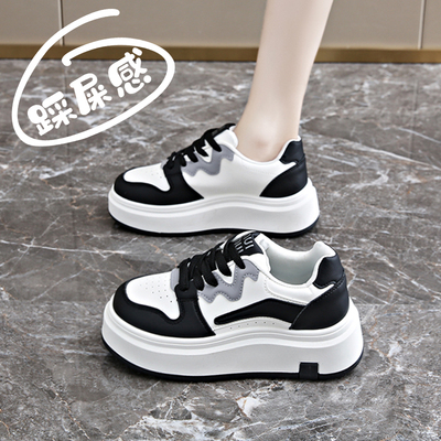 踩屎感爆款黑白熊猫鞋2025新款