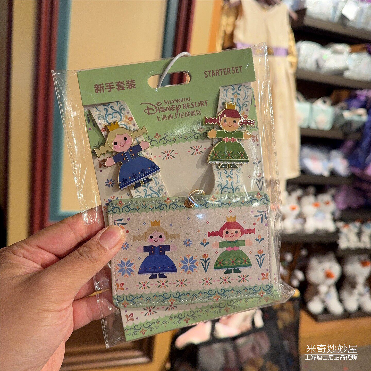 迪士尼冰雪奇缘艾莎安娜徽章套装